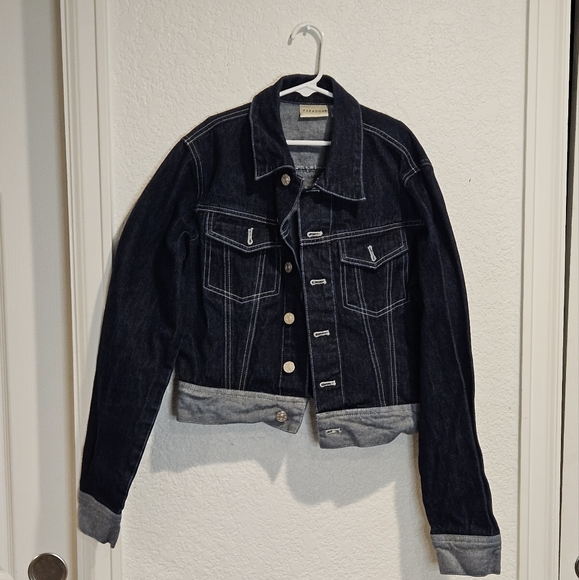 Paradox Denim Jacket with Lighter Accents Missy size 8 - Picture 1 of 3